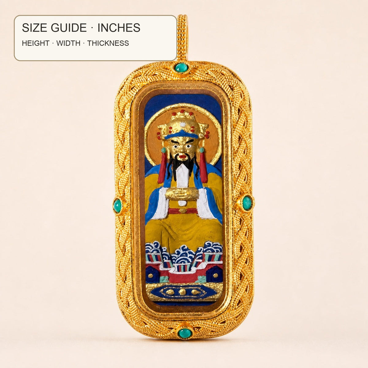 Eastern Luck wuye guardian b 3d hand painted tsatsa pendant zodiac series image 10 of 10