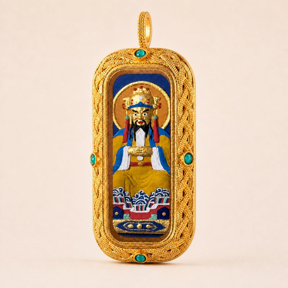 Eastern Luck wuye guardian b 3d hand painted tsatsa pendant zodiac series image 3 of 10