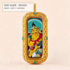 Eastern Luck yellow jambhala 3d hand painted tsatsa pendant zodiac series image 10 of 10