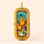 Eastern Luck yellow jambhala 3d hand painted tsatsa pendant zodiac series image 9 of 10